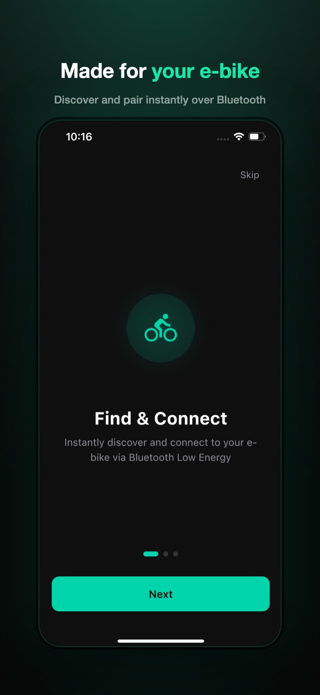 Made for your e-bike: discover and pair instantly over Bluetooth